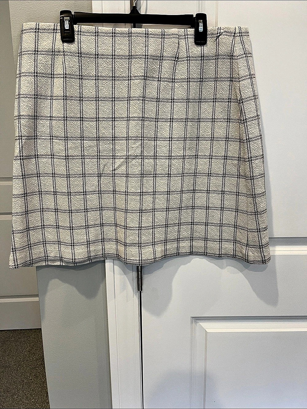J. Jill Plaid Mini Skirt Cotton Blend Size XL